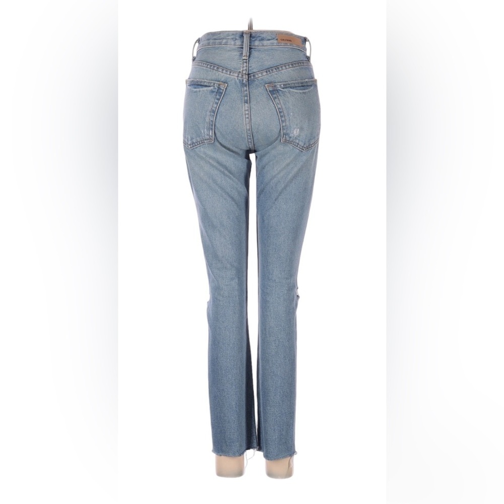Revolve GRLFRND Ripped straight leg jeans - Picture 2 of 12
